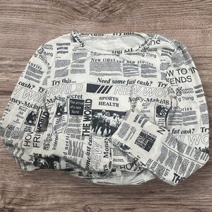 Newspaper Print Crop top